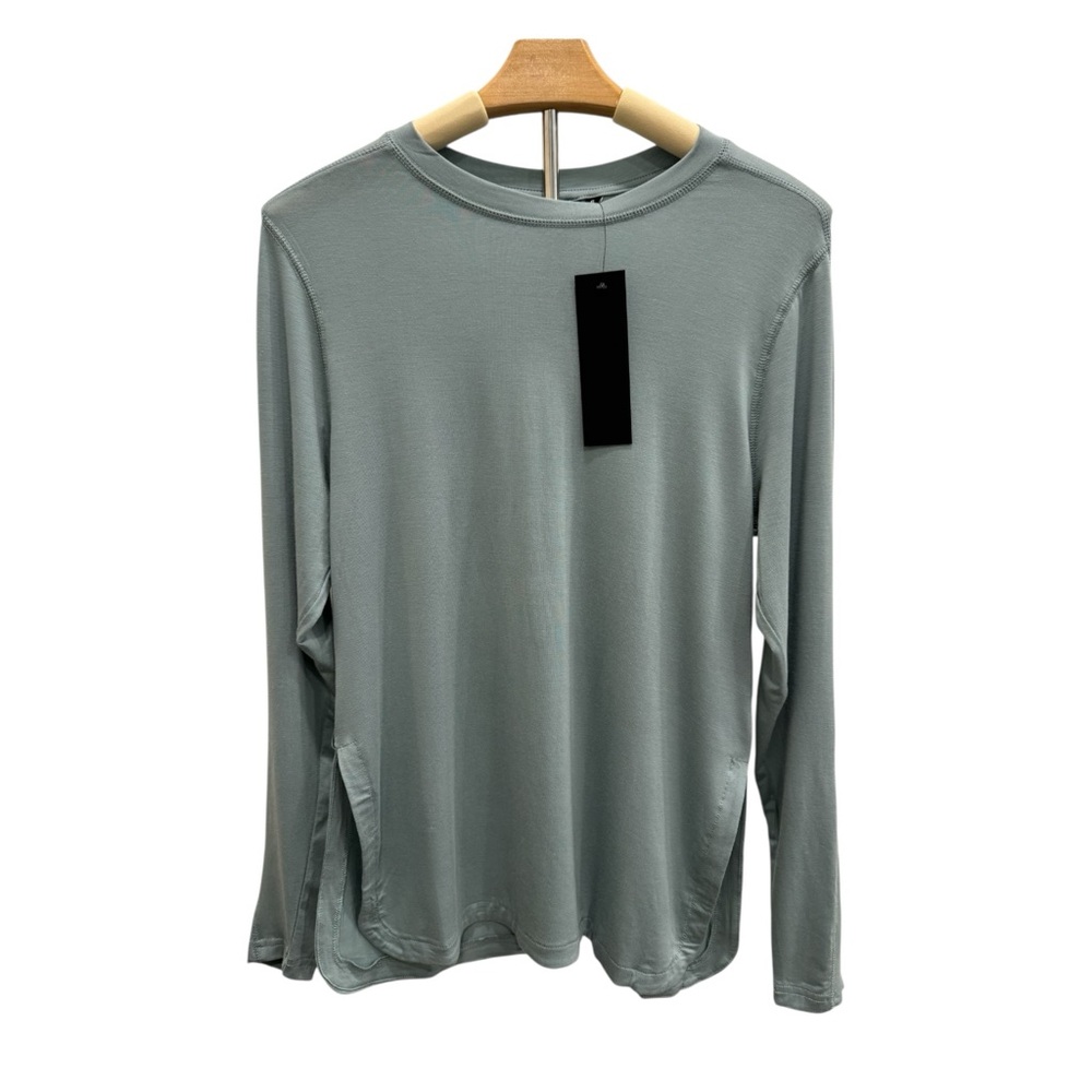 NWT Mono B - TENCEL Longline Pullover Blue Gray